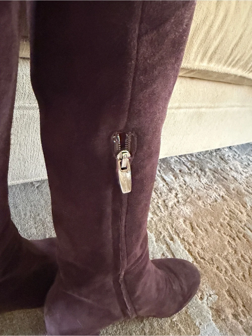 Gianvito Rossi Soft Dark Brown Suede High boots